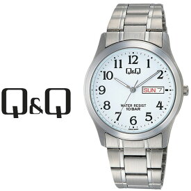 シチズン CITIZEN Q&Q キューキュー センティニ メンズ 腕時計 ホワイト × シルバー W472-204