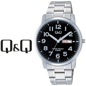 �y4/4�`4/10 10��OFF�N�[�|���z�z���z�V�`�Y�� CITIZEN Q&Q �L���[�L���[ �Z���e�B�j �����Y �r���v �u���b�N × �V���o�[ W474-205