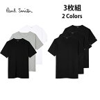 【最大2000円OFFクーポン 4/24 20:00～4/27 9:59】ポールスミス クルーネック Tシャツ メンズ 3枚セット ワンポイント カットソー ルームウェア 部屋着 ホワイト ブラック グレー Paul Smith 正規品