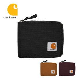 【訳あり】 カーハート ナイロン ダック ジッパー ウォレット 財布 carhartt 二つ折り ブラック ブラウン レッド CH-B0000237