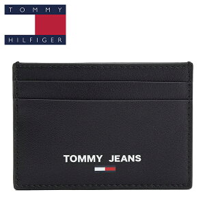 トミーヒルフィガー カードケース 名刺入れ ブランド 本革 メンズ ブラック TOMMY HILFIGER 正規品 AM0AM10416 BDS BK