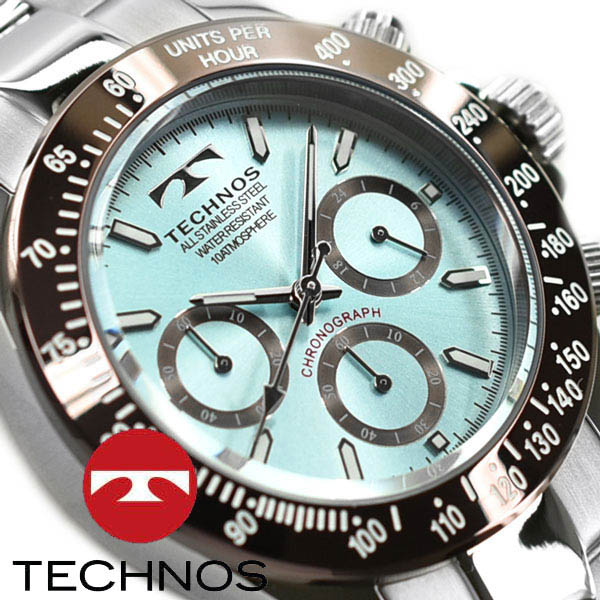 楽天市場】【TECHNOS】テクノス クロノグラフ メンズ 腕時計 ライト