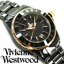 【10%OFFクーポン 4/18 0:00～4/21 9:59】Vivienne Westwood ヴィヴィアンウエストウッド レディース クオーツ 腕時計 セラミックブラック VV088RSBK
