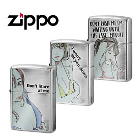 【最大2000円OFFクーポン 4/14 20:00～4/17 9:59】ジッポー MOE GIRL ライター ZIPPO 銀いぶし シルバー ZIP-MS