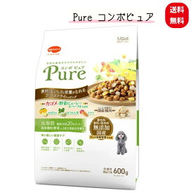 日本ペットフード コンボ ピュア ドッグ 低脂肪 600g ドッグフード 低脂肪 国産鶏肉 3種の野菜 犬 ごはん 犬食事 フード