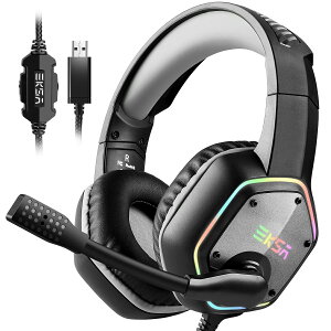 Q[~OwbhZbg PC PS4 PS5 Ή }CNt USBڑ Q[ wbhz wbhZbg {CX`bg 7.1TEhTEh 7.1ch o[`TEhTEh 50mmhCo[ LED L 