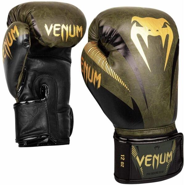 ヴェナム Venum インパクト ボクシンググローブ Khaki Gold Gloves VENUM Impact 早割クーポン 海外正規品 10oz 国内送料無料 Boxing