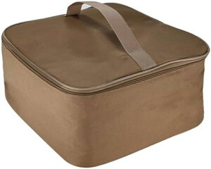 ガスコンロケース コンロケース 収納ケース アウトドア キャンプ 収納バッグ オックスフォード布 ガスストーブ ガス缶 ポット キャリーバッグ 多用途 耐摩耗性 35x32.5x17cm