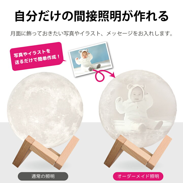 楽天市場 オーダーメイド 月 タッチライト 15cm 間接照明 テーブルランプ 照明 インテリア おしゃれ 月のランプ 月 寝室 おしゃれ 照明 3dプリント Usb充電式 調色 調光 色切替 ギフト 月 ライト ランプ リビング ナイトライト リモコン付 匠の誠品 ルナプライマル 174