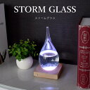 ストームグラス テンポドロップ ガラス天気予報ボトル ストーム瓶 Tempo Drop Large 気象予報機 結晶観察器 しずく型 水滴状 インテリア 創意的...