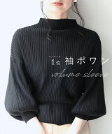 （SLサイズのみ:11/5～11/20前後の出荷予定）【予約♪9/4 20時】（ブラック）（S~L/2L~3L対応）袖ポワン…