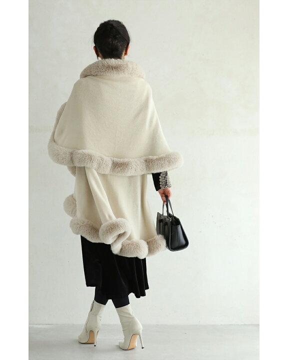 Narcissus ナルシス ファーケープ ポンチョ 楽天市場】（S~3L対応  