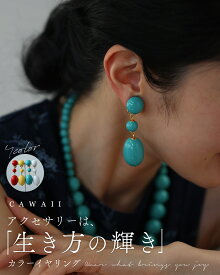 「ランキング受賞」 アクセサリーは、“生き方の輝き” カラーイヤリング
