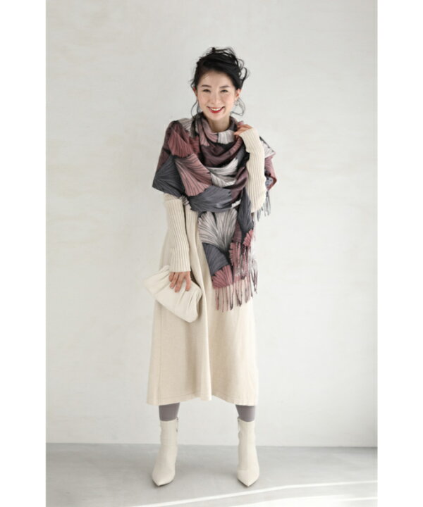 楽天市場 ピンク ピンクとグレーの色合い優しいイチョウストール Cawaii 楽天市場 ピンク ピンクとグレーの色合い優しいイチョウストール Cawaii