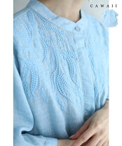 楽天市場】チュニック（カラーブルー・柄刺繍）（レディース 