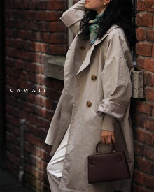 【再入荷♪1/9 20時】（S~3L対応）定番デザインの軽やかライトコート