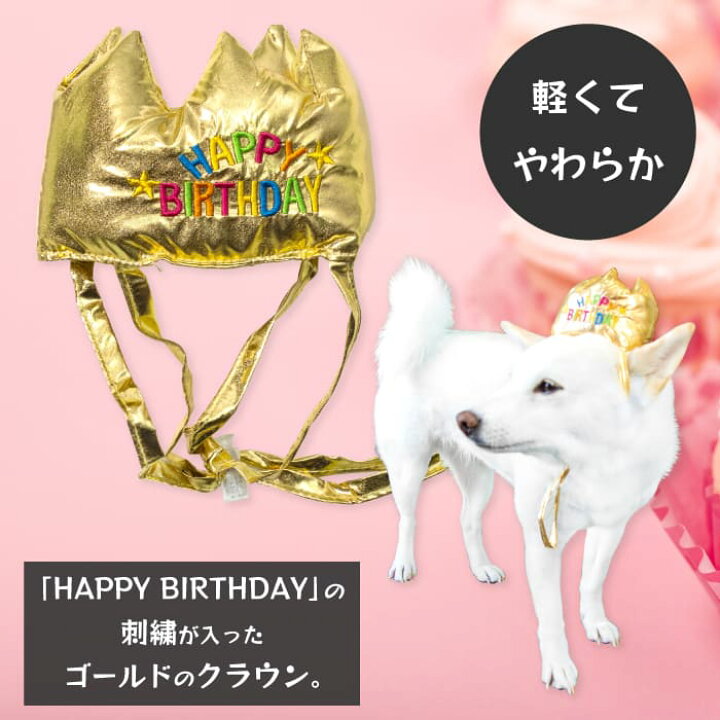 楽天市場 柴犬 犬 誕生日 帽子 お祝い かぶりもの 被り物 バースデークラウン 豆柴 中型犬 小型犬 犬用品 顔回り28 38cm 参考体重4 5 18kg アクセサリー 柴犬の服屋さんone歩