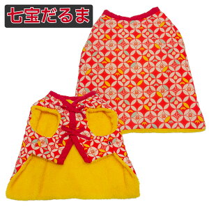 柴犬 服 冬 犬 服 中型犬 豆柴 犬用品 防寒 軽量 ふんわり あったかい フリース 中綿 【 愛犬用 ちゃんちゃんこ 】 6〜10.5kg XL XXL
