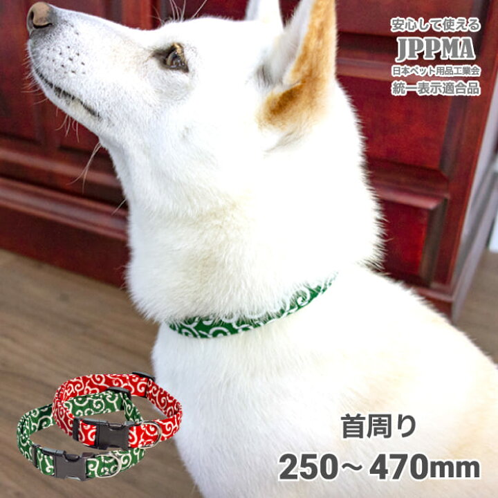 楽天市場 柴犬 首輪 ワンタッチ コットン 唐草カラー カラー 豆柴 中型犬 小型犬 日本犬 25 34cm 犬用品 おしゃれ アクセサリー 唐草模様 和柄 和風 柴犬の服屋さんone歩