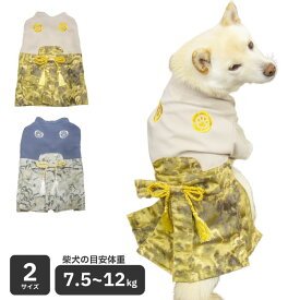 柴犬 犬 服 犬服 着物 中型犬 人気 愛犬用袴 七五三 お正月 結婚式 お祝い事 犬用品 男の子 映え 【新春袴】 7.5 〜12kg 【在庫限り】