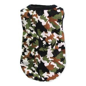 柴犬 犬服 犬 服 【迷彩柄 タンクトップ】 豆柴 中型犬 〜10kg XL XXL 3XL オールシーズン ドッグウェア 春 夏 秋 冬 かっこいい 迷彩
