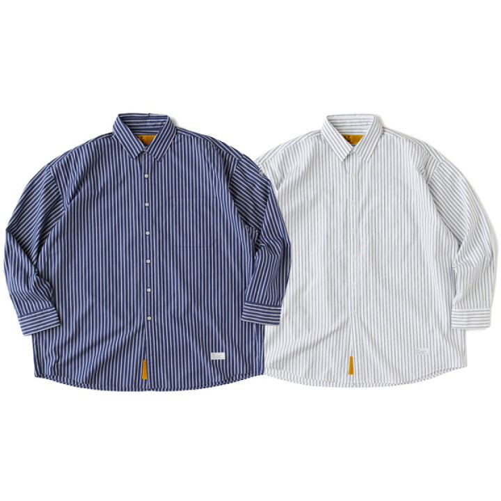 楽天市場】FAT エフエーティー ビックワークシャツ BIGARIPE L/S 