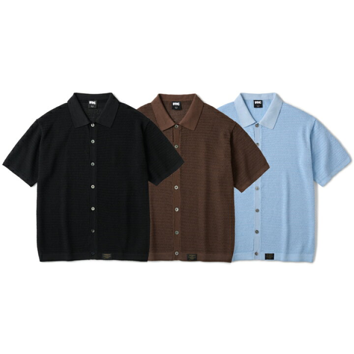 楽天市場】【FTC/エフティーシー】CROCHET KNIT SHIRT【ニットシャツ 