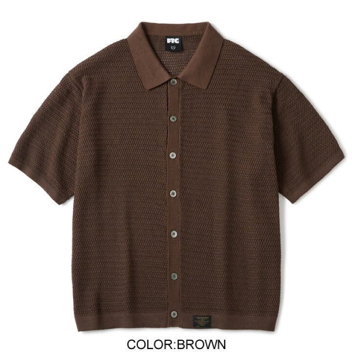 楽天市場】【FTC/エフティーシー】CROCHET KNIT SHIRT【ニットシャツ 