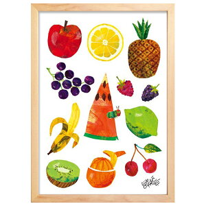 �A�[�g�p�l�� �G���b�N�E�J�[�� �͂�؂������ނ� caerpillar with fruits �k�� ���_�� �A�[�g�t���[�� �ҍ��� �L�b�Y���[�� ���r���O �v���[���g 28×38.7cm