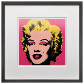 アートパネル アンディ・ウォーホル Andy Warhol marilyn monroe,1967 ピンク/ブラック アメリカ ロス LA アートフレーム アートポスター おしゃれ 絵画 額入り フレーム付き 芸術 インテリア 天然木 壁掛け リビング 店舗 カフェ 42.5×42.5cm