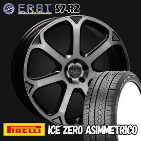 ERST S7-R2 ブラックライトスモーク/ポリッシュ 19インチ ピレリスタッドレスタイヤセット V90/S90(PB/PD)用