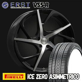 ERST VS5-R ブラックポリッシュ 18インチ ピレリスタッドレスタイヤセットV40(MB/MD)用