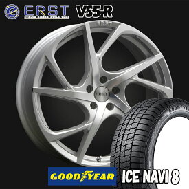 ERST VS5-R シルバーポリッシュ 18インチ グッドイヤースタッドレスタイヤセットV40(MB/MD)用