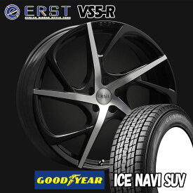 ERST VS5-R ブラックポリッシュ 18インチ グッドイヤースタッドレスタイヤセットXC60(UB/UD(DB/DD)/XC90(CB)用