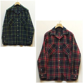 【SALE】MOJITO(モヒート)ABSHINTH SHIRT Bar.2.0Tartan アブサンシャツ：タータンチェック