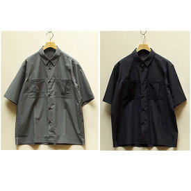 comm.arch.(コム・アーチ)Cotton Linen S/S Shirtコットンリネン半袖シャツ