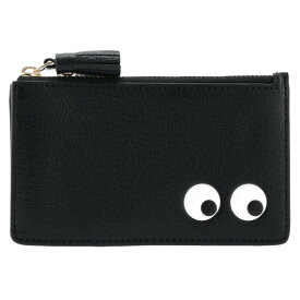 アニヤ ハインドマーチ ANYA HINDMARCH EYES カードホルダー＆コインケース フラグメントケース ジップ付き財布 ブラック 142717【CP-1500】