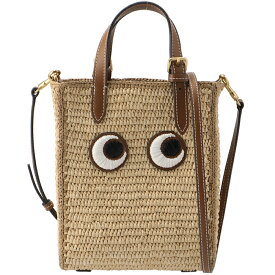 アニヤ ハインドマーチ ANYA HINDMARCH トートバッグ アイズ N/S ミニトート EYES かごバッグ ラフィア クロスボディバッグ ショルダー 2024年春夏新作 189057