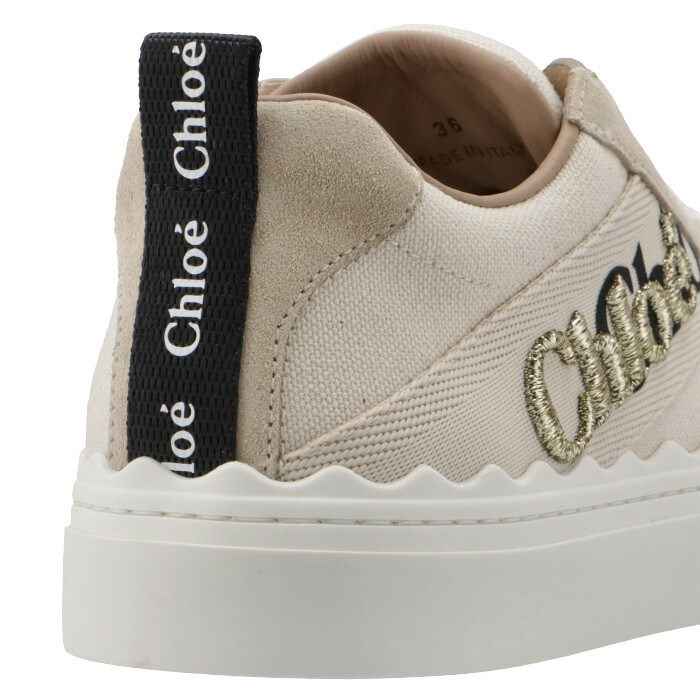 クロエ CHLOE スニーカー LAUREN キャンバスレザー レディース 靴 ホワイト系 CHC21U108 Q7 101 |  お姉さんagehaブランドモール