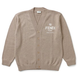 フェンディ FENDI 【大人もOK】キッズ カーディガン 長袖 ロゴ ニット JMG101 AMI3 F0WC4