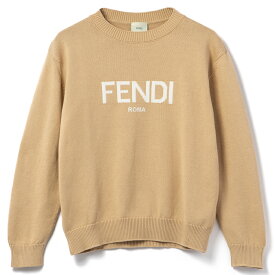 フェンディ FENDI 【大人もOK】キッズ セーター FENDI ROMA ニット クルーネック 長袖 ロゴ 2024年春夏新作 JUG165 AQTY F1NY8