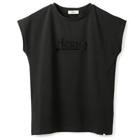 ヘルノ HERNO Tシャツ レディース INTERLOCK JERSEY 半袖 クルーネック フレンチスリーブ ショートスリーブシャツ 2024年春夏新作 JG000211D 52009 9393