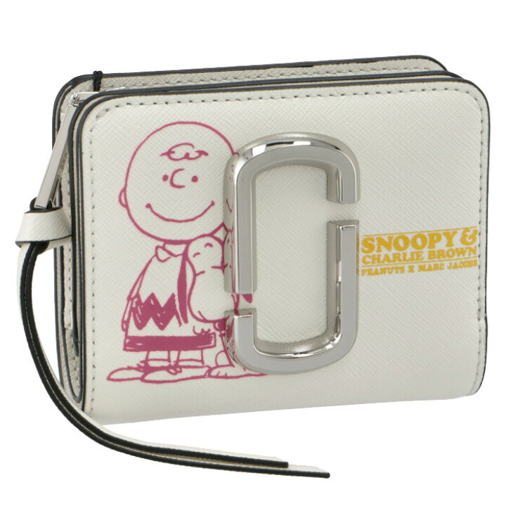 楽天市場 マークジェイコブス Marc Jacobs Peanuts Marc Jacobs スヌーピーコラボ 財布 二つ折り ミニ財布 ホワイト系 S132l01fa21 0032 177 お姉さんagehaブランドモール