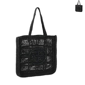 トリーバーチ TORY BURCH トートバッグ ELLA CROCHETED TOTE ラフィア 手編み クロシェットバッグ 153041 0015