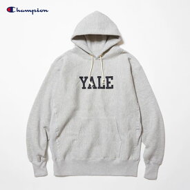 5%OFFクーポン対象 / チャンピオン Champion | リバースウィーブ『R フーデッドスウェットシャツ | YALE | TRUE TO ARCHIVES | C3-S122 | シルバーグレー | 2025秋冬