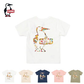 『10%OFFクーポン対象』 CHUMS チャムス / Kid's Booby Logo Rainbow Islands T-Shirt キッズブービーロゴレインボーアイランズTシャツ 『キッズ』 『CH21-1320』 『2023春夏』 『ネコポス対応』
