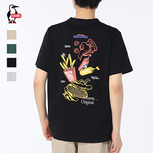10%OFF�N�[�|���Ώ� / �`�����X CHUMS / Anti-Bug Fast Food Pocket T-Shirt �A���`�o�O�t�@�X�g�t�[�h�|�P�b�gT�V���c / CH01-2715 / ���悯���H T�V���c / �R�b�g��100�� / 2026�t�� / �l�R�|�X�z��