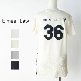 『50%OFF』 Eimee Law エイミーロウ / バックテープ刺繍ナンバーロゴT 『82206』 『2022春夏』 『W』