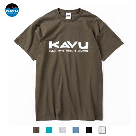 KAVU カブー / Simple Logo Tee シンプルロゴ Tシャツ 『19822033』 『2024春夏』 『ユニセックス』 『ネコポス配送』