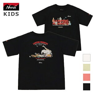 30%OFF / �i���K NANGA / ECO HYBRID CAMPING MANNERS WILD ANIMALS KIDS TEE / �G�R�n�C�u���b�h �L�����s���O�}�i�[ ���C���h�A�j�}�� �L�b�Y�e�B�[ / NW2411-1S705 / �L�b�Y / 2024�t�� / �l�R�|�X�Ή�